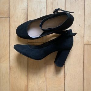 Suede Mary Janes